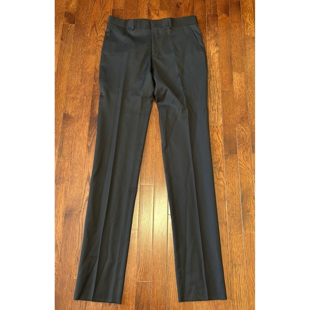 Hermes uniform suit pants Navy Blue European 40 UnHemmed NWOT 38 Inseam